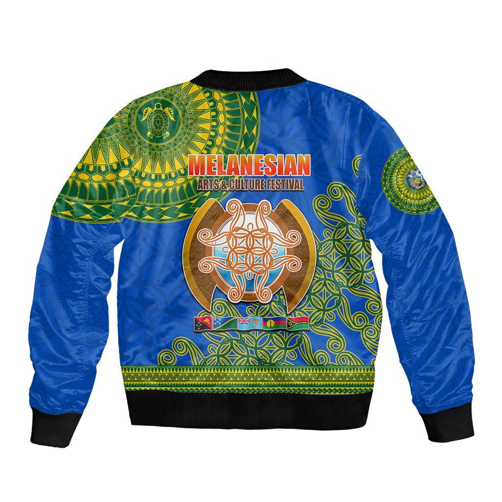 Solomon Islands Bomber Jacket Melanesian Festival 2023 LT6 - Polynesian Pride