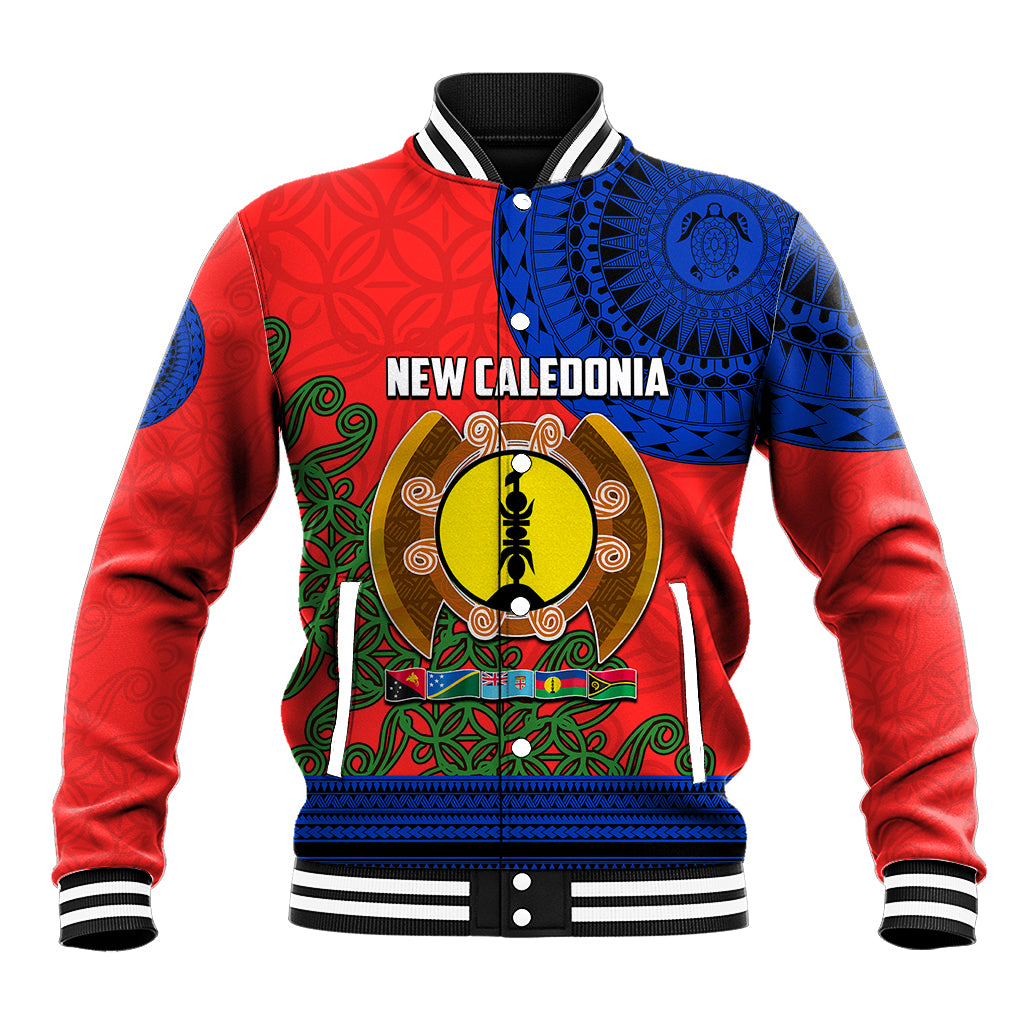 New Caledonia Baseball Jacket Melanesian Festival 2023 LT6 Unisex Red - Polynesian Pride