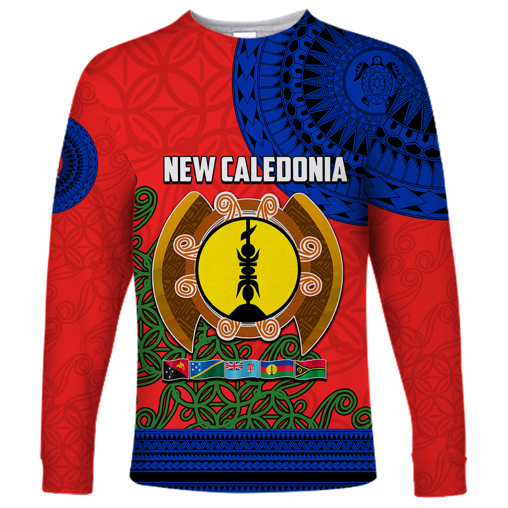 New Caledonia Long Sleeve Shirt Melanesian Festival 2023 LT6 Unisex Red - Polynesian Pride