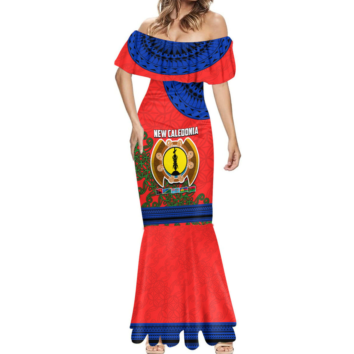 New Caledonia Mermaid Dress Melanesian Festival 2023 LT6 - Polynesian Pride