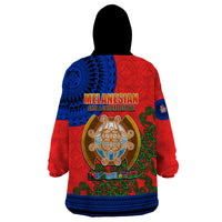 New Caledonia Wearable Blanket Hoodie Melanesian Festival 2023 LT6 - Polynesian Pride