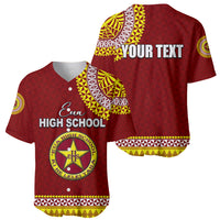 Tonga School Eua High School Baseball Jersey Tribal Pattern LT6 - Polynesian Pride