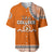 Tonga School Tailulu College Baseball Jersey Tribal Pattern LT6 Orange - Polynesian Pride