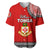 Tonga School Kolisi Tonga Baseball Jersey Tribal Pattern LT6 Red - Polynesian Pride