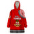 Tonga School Kolisi Tonga Wearable Blanket Hoodie Tribal Pattern LT6 One Size Red - Polynesian Pride