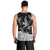 Polynesian Tribal Men Tank Top with Sharks Tattoo White LT6 - Polynesian Pride