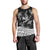 Polynesian Tribal Men Tank Top with Sharks Tattoo White LT6 - Polynesian Pride