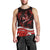 Polynesian Tribal Men Tank Top with Sharks Tattoo Red LT6 - Polynesian Pride