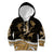 Polynesian Tribal Kid Hoodie with Sharks Tattoo Gold LT6 Hoodie Gold - Polynesian Pride