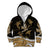 Polynesian Tribal Kid Hoodie with Sharks Tattoo Gold LT6 Zip Hoodie Gold - Polynesian Pride