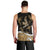 Polynesian Tribal Men Tank Top with Sharks Tattoo Gold LT6 - Polynesian Pride