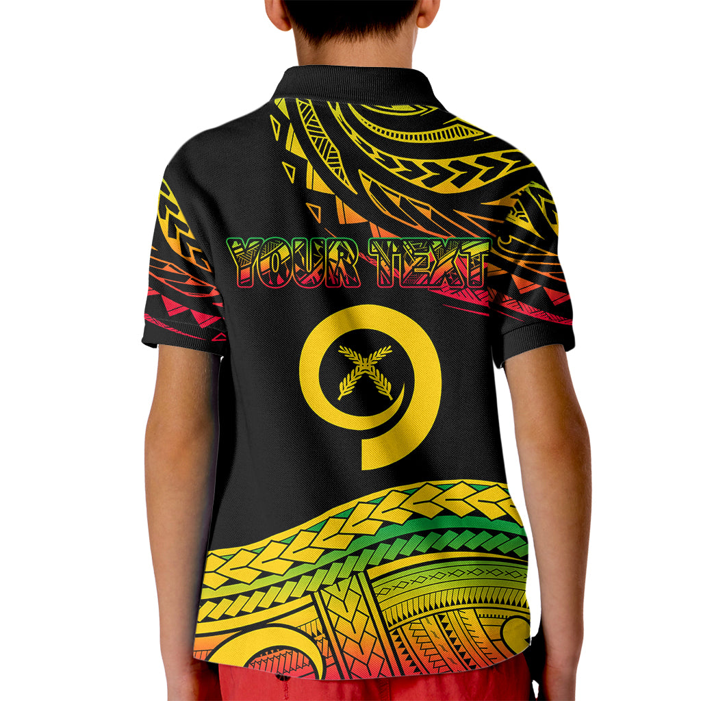 Custom Tribal Vanuatu Kid Polo Shirt Pround To Be A Ni-Van LT6 - Polynesian Pride