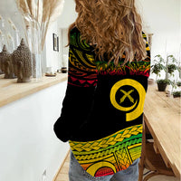 Custom Tribal Vanuatu Women Casual Shirt Pround To Be A Ni-Van LT6 - Polynesian Pride