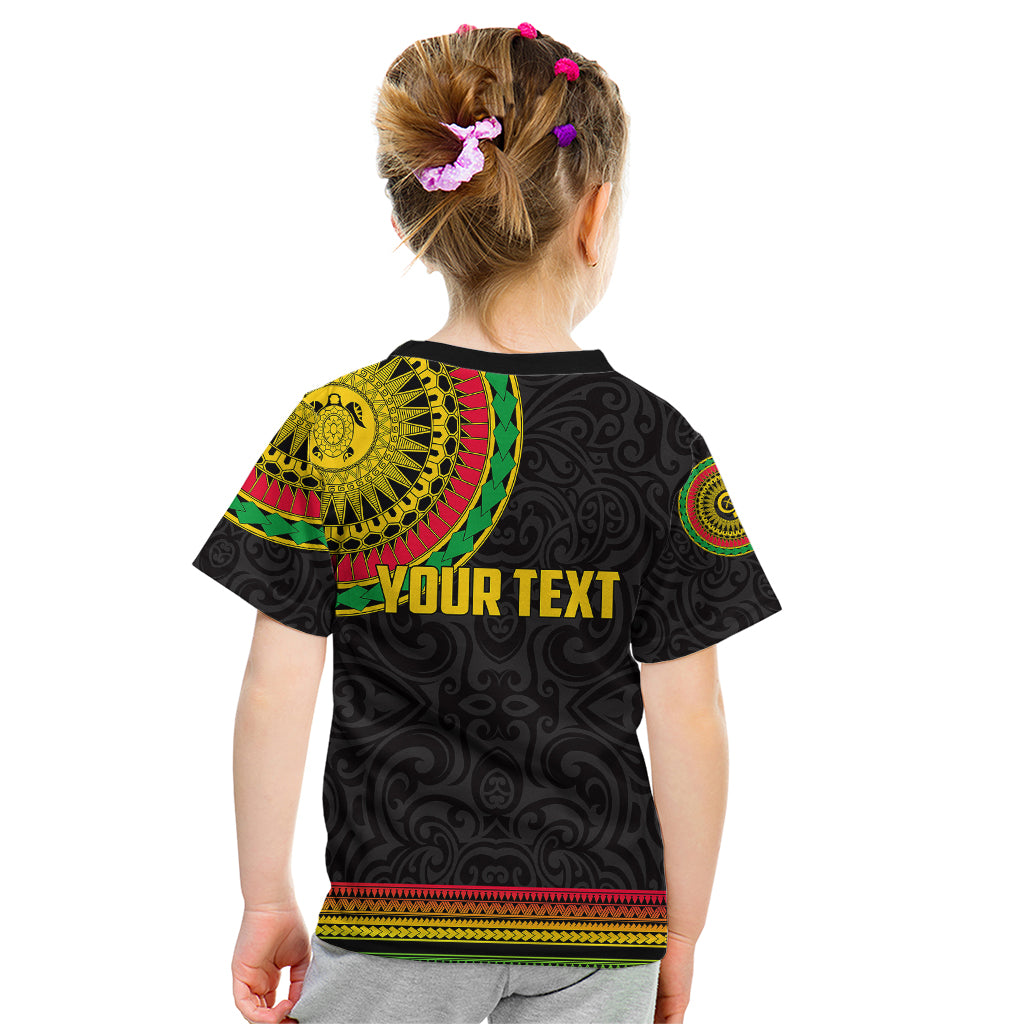 Custom Vanuatu Kid T Shirt Polynesia Circle LT6 - Polynesian Pride