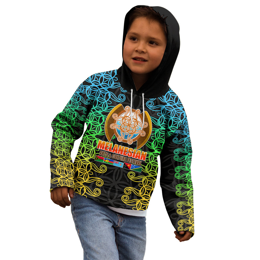 Melanesian Festival 2023 Kid Hoodie Tribal Patterns LT6 - Polynesian Pride