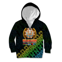 Melanesian Festival 2023 Kid Hoodie Fest'Napuan Black Style LT6 Zip Hoodie Black - Polynesian Pride