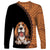 Custom Basset Hound Dog Long Sleeve Shirt With Polynesian Tribal Tattoo LT6 - Polynesian Pride