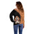 Custom Basset Hound Dog Off Shoulder Sweater With Polynesian Tribal Tattoo LT6 - Polynesian Pride