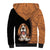 Custom Basset Hound Dog Sherpa Hoodie With Polynesian Tribal Tattoo LT6 - Polynesian Pride