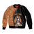 Custom Basset Hound Dog Sleeve Zip Bomber Jacket With Polynesian Tribal Tattoo LT6 Unisex Black - Polynesian Pride