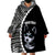 Custom Husky Dog Wearable Blanket Hoodie With Polynesian Tribal Tattoo LT6 - Polynesian Pride