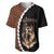 Custom German Shepherd Dog Baseball Jersey With Polynesian Tribal Tattoo LT6 Black - Polynesian Pride