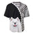 Custom Samoyed Dog Baseball Jersey With Polynesian Tribal Tattoo LT6 - Polynesian Pride