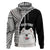 Custom Samoyed Dog Hoodie With Polynesian Tribal Tattoo LT6 Zip Hoodie Black - Polynesian Pride