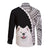 Custom Samoyed Dog Long Sleeve Button Shirt With Polynesian Tribal Tattoo LT6 - Polynesian Pride