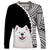 Custom Samoyed Dog Long Sleeve Shirt With Polynesian Tribal Tattoo LT6 - Polynesian Pride