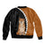 Custom Shiba Inu Dog Sleeve Zip Bomber Jacket With Polynesian Tribal Tattoo LT6 - Polynesian Pride