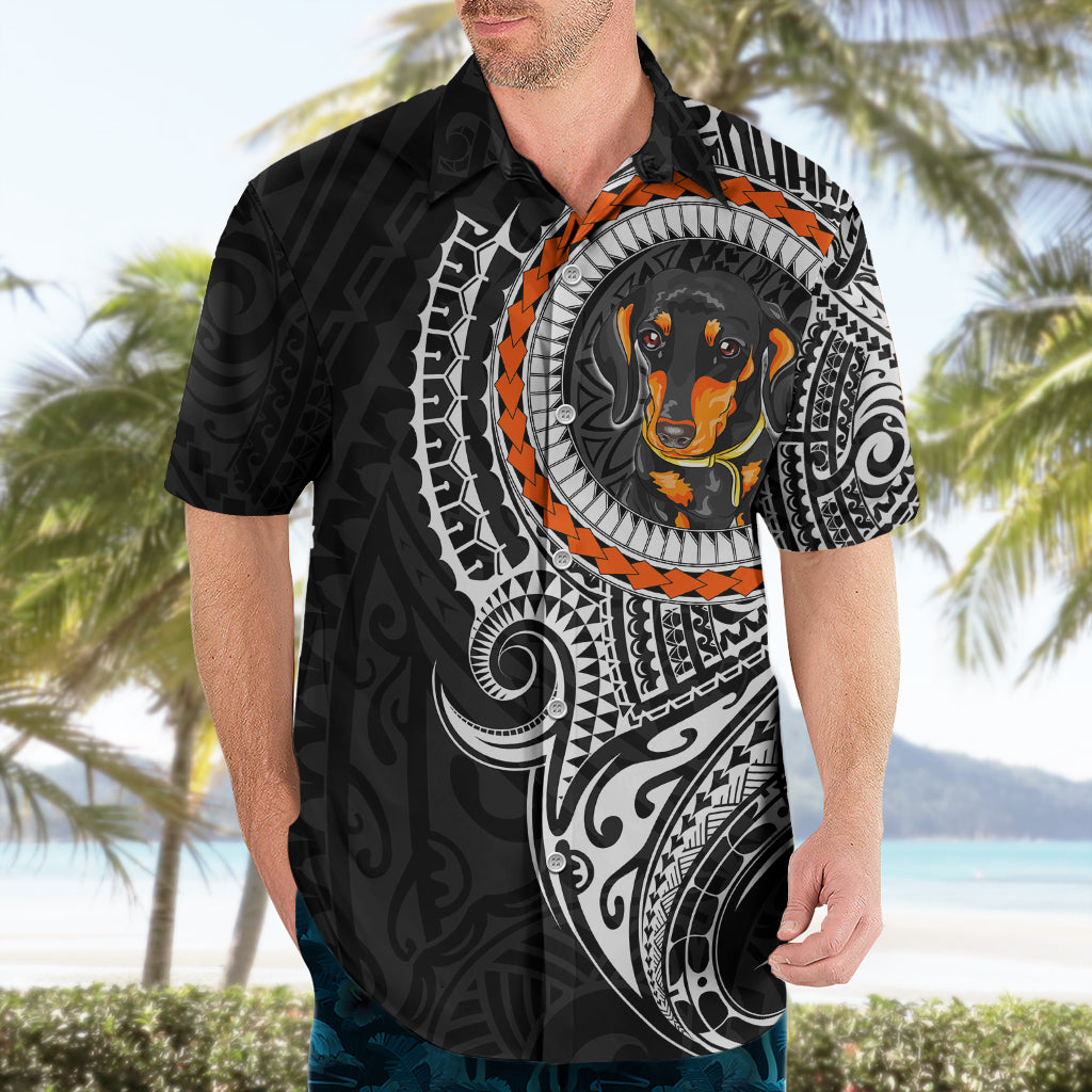 Polynesian Dachshund Dog Hawaiian Shirt Dog In My Heart LT6 - Polynesian Pride