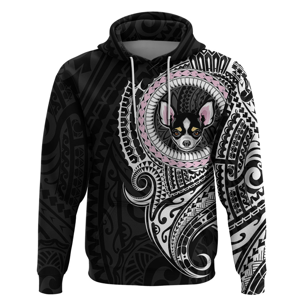 Polynesian Chihuahua Dog Hoodie Dog In My Heart LT6 Black - Polynesian Pride