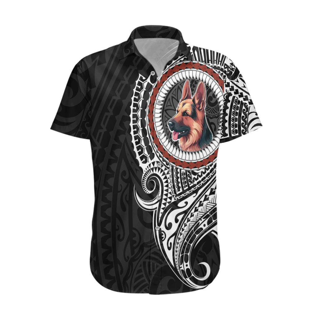 Polynesian German Shepherd Dog Hawaiian Shirt Dog In My Heart LT6 Black - Polynesian Pride