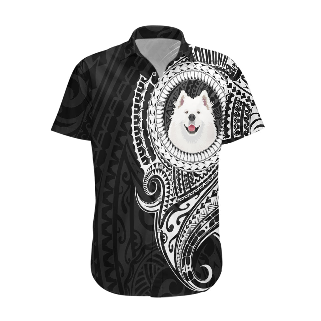 Polynesian Samoyed Dog Hawaiian Shirt Dog In My Heart LT6 Black - Polynesian Pride