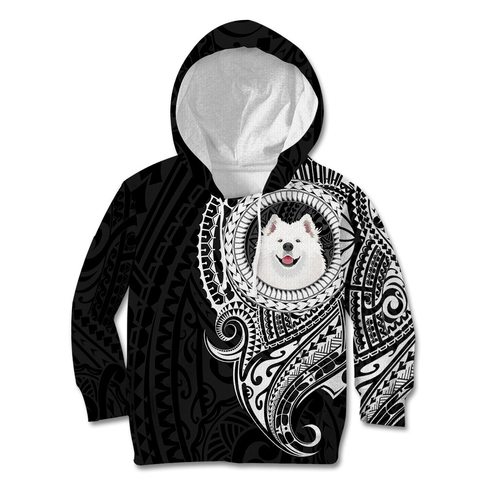 Polynesian Samoyed Dog Kid Hoodie Dog In My Heart LT6 Hoodie Black - Polynesian Pride