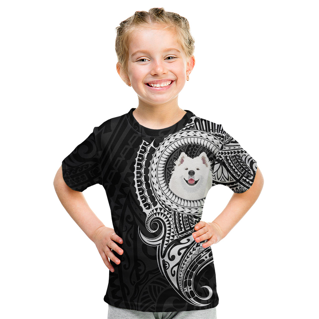 Polynesian Samoyed Dog Kid T Shirt Dog In My Heart LT6 Black - Polynesian Pride