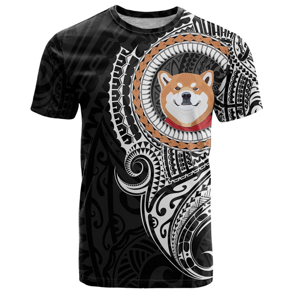 Polynesian Shiba Inu Dog T Shirt Dog In My Heart LT6 Black - Polynesian Pride