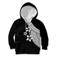 Polynesian Kid Hoodie With Plumeria Flower White LT6 Hoodie White - Polynesian Pride