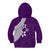 Polynesian Kid Hoodie With Plumeria Flower Purple LT6 - Polynesian Pride