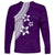 Polynesian Long Sleeve Shirt With Plumeria Flower Purple LT6 - Polynesian Pride