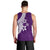 Polynesian Men Tank Top With Plumeria Flower Purple LT6 - Polynesian Pride