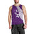 Polynesian Men Tank Top With Plumeria Flower Purple LT6 - Polynesian Pride