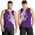 Polynesian Men Tank Top With Plumeria Flower Purple LT6 - Polynesian Pride