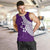 Polynesian Men Tank Top With Plumeria Flower Purple LT6 - Polynesian Pride