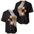 Polynesian Baseball Jersey With Plumeria Flower Gold LT6 - Polynesian Pride