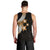 Polynesian Men Tank Top With Plumeria Flower Gold LT6 - Polynesian Pride