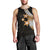 Polynesian Men Tank Top With Plumeria Flower Gold LT6 - Polynesian Pride