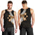 Polynesian Men Tank Top With Plumeria Flower Gold LT6 - Polynesian Pride