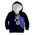 Polynesian Kid Hoodie With Plumeria Flower Blue LT6 Hoodie Blue - Polynesian Pride